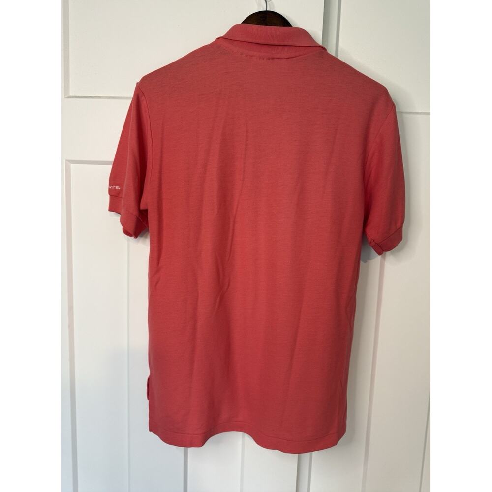 Vintage Levi's Shirts Men's Polo Shirt S/M 1980s Coral Short Sleeve - Picture 4 of 7